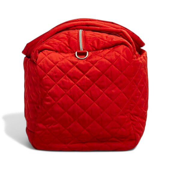 Vera Bradley Large Travel Duffel Bag Cardinal Red Performance Twill Carry On - Picture 4 of 9